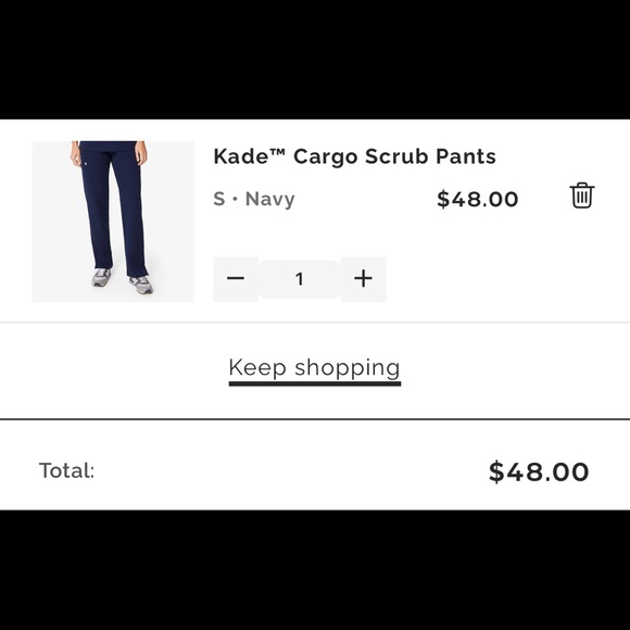 FIGS Kade cargo scrub pant S NAVY BLUE REGULAR - Picture 9 of 9